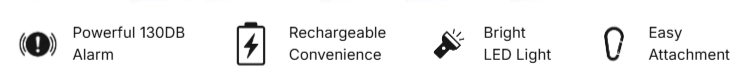 Halo Siren Personal Safety Alarm Features